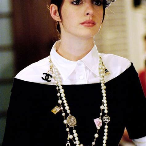 anne hathaway devil wears prada chanel necklace|the devil wears prada.